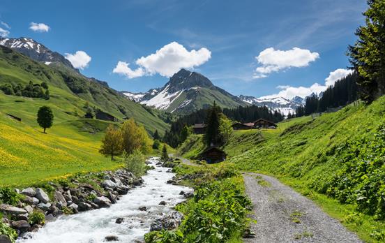 Walking from Klosters
