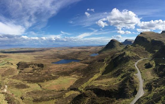 Looking south from The Quirang