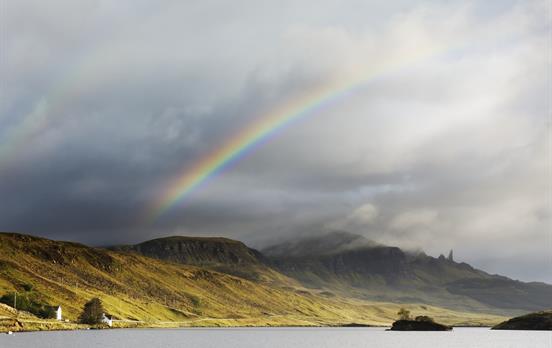 Rainbows on the "misty isle"