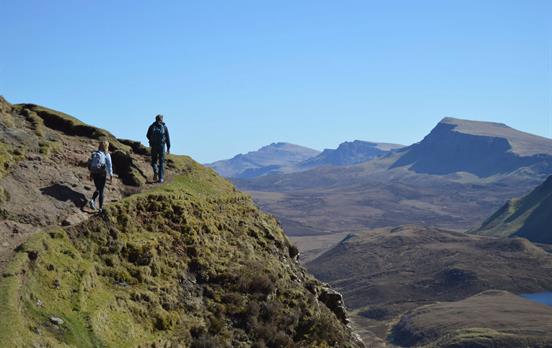 Wanderer auf der Isle of Skye