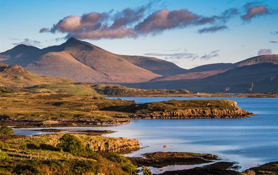 Views of Ben More (the only island Munro) on Mull