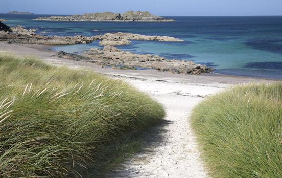 Iona beach path