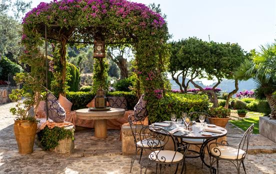 The beautiful terrace at Ca's Xorc