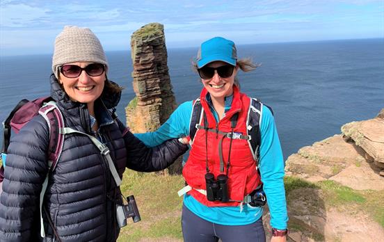 Admiring the Old Man of Hoy sea stack