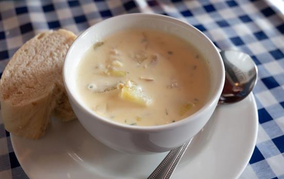 A traditional local dish called Cullen Skink