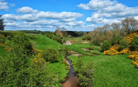 Rolling hills and valleys of the Scottish Borders
