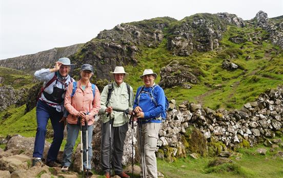 Hikers on Skye