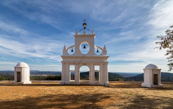 The Pena de Arias Montano overlooking Alajar