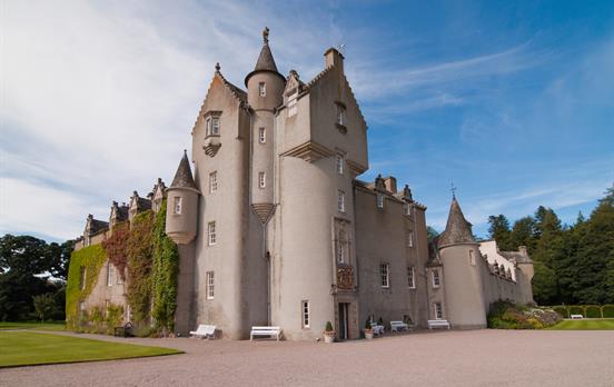 The fairytale turrets of Ballindalloch Castle