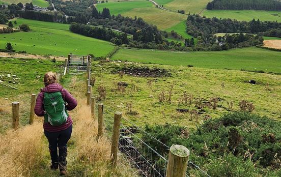 Walker on the Speyside Way