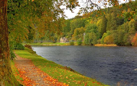 The River Spey near Aberlour in autumn