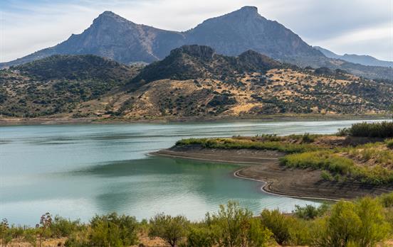 El-Gastor reservoir views from Zahara de la Sierra