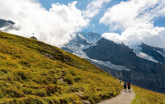 Auf dem Weg zur Kleinen Scheidegg
