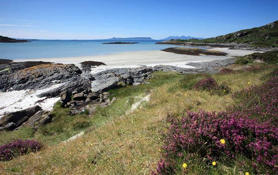 The stunning beach at Morar, near Mallaig