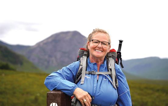 Solo walker on the West Highland Way