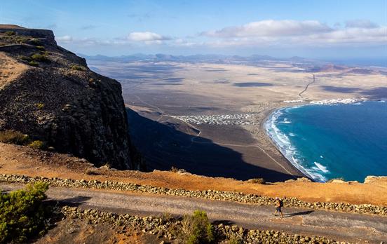Spectacular view over the Famara Cliffs