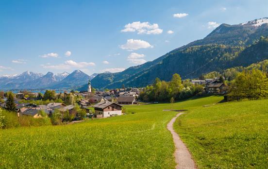 Views from Mozartblick over St. Gilgen