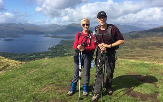 A view over Loch Lomond on the West Highland Way