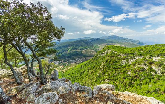 Enjoy expansive mountain views