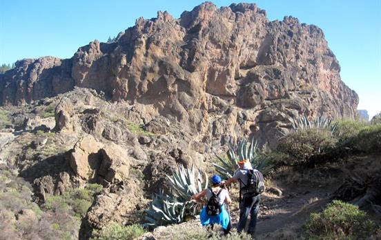 Walk through volcanic landscapes