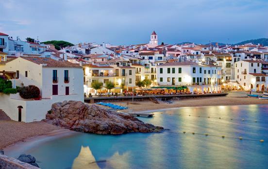 The bright lights of pretty Calella de Palafrugell