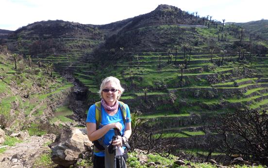 Walking in the mountains of La Gomera