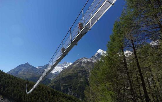Cross the worlds longest suspension bridge