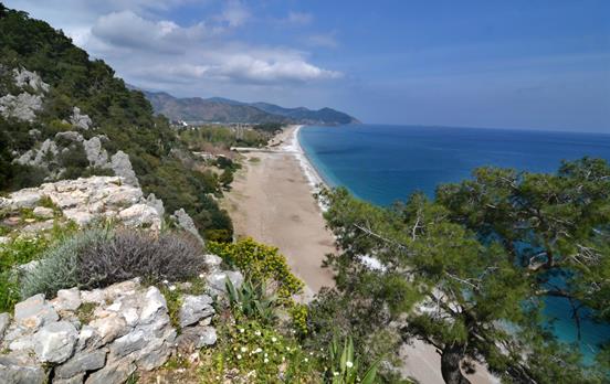 The lookout from the ancient greek city of Olympos