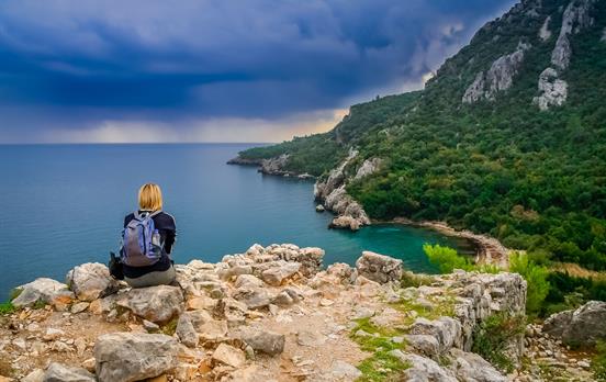 Overlooking Olympos Beach