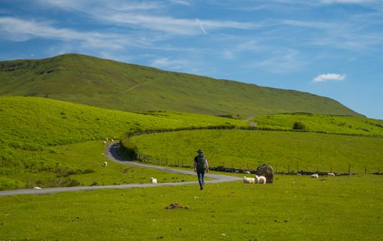 Walking along the Offas Dyke Path