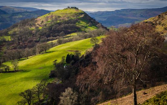 View of Castell Dinas Bran