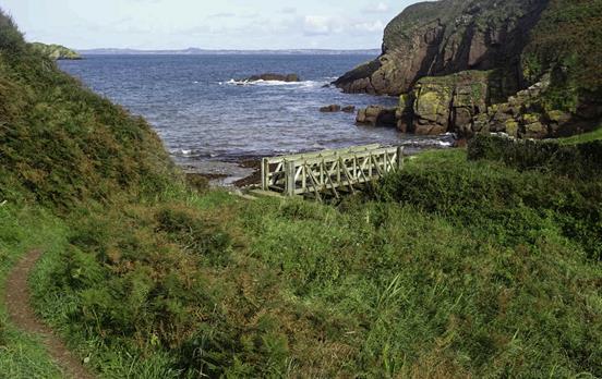 Brücke bei Brides Bay
