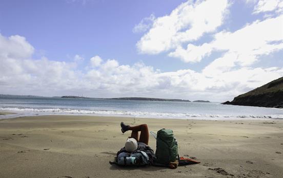 Eine Pause am Strand