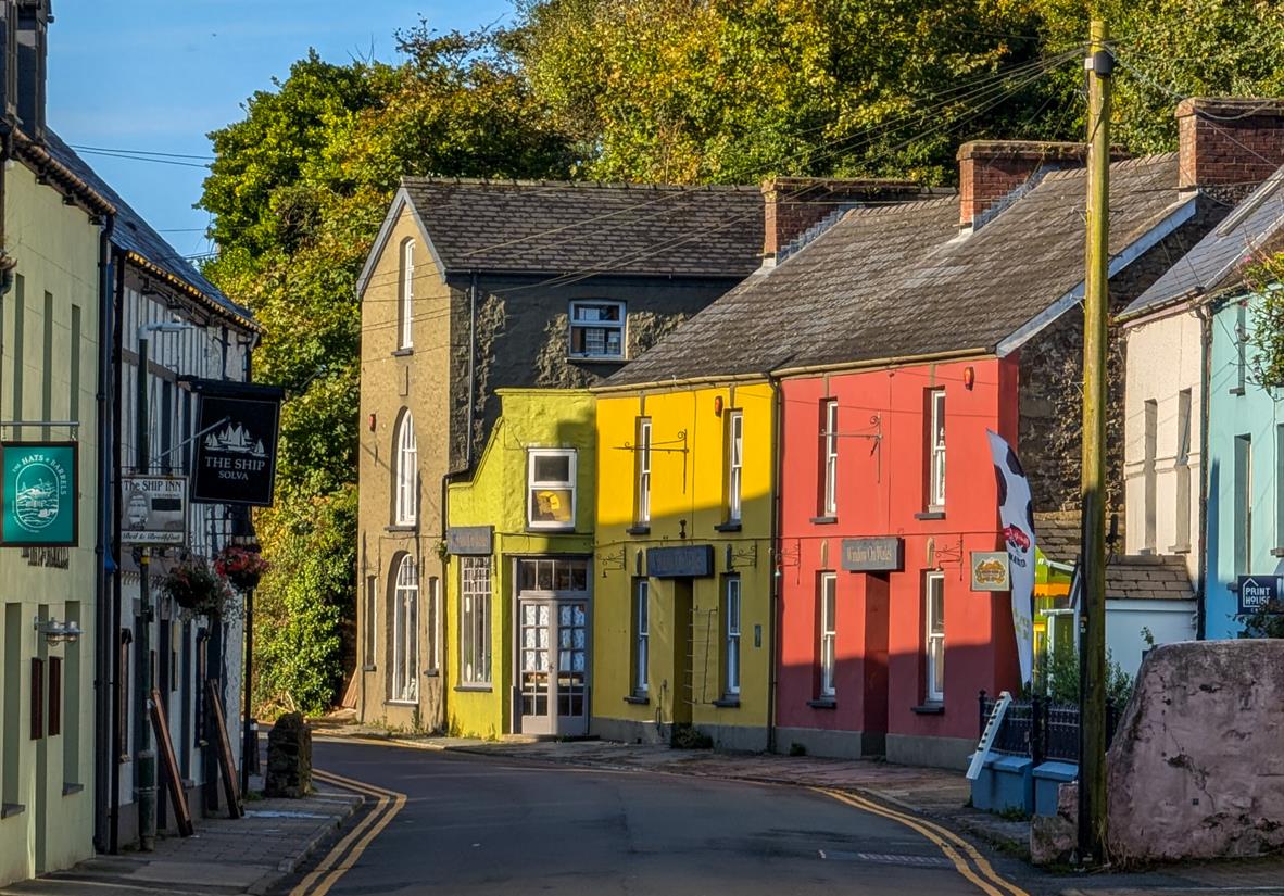 Colorful houses in Solva