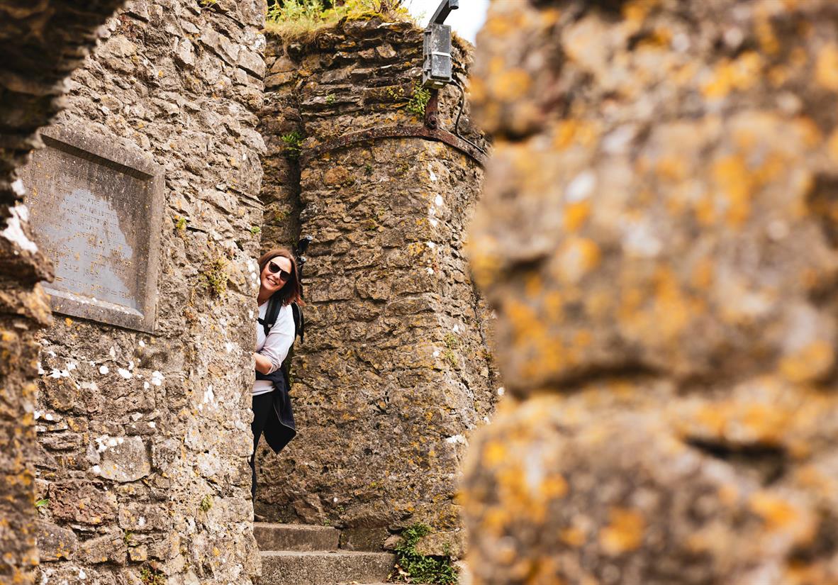 Exploring Tenby Castle