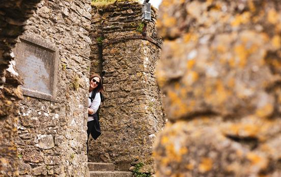 Exploring Tenby Castle