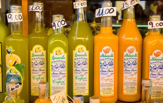 Limoncello bottles