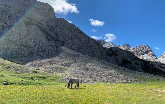 Auf dem Weg zum Rifugio Lagazoui