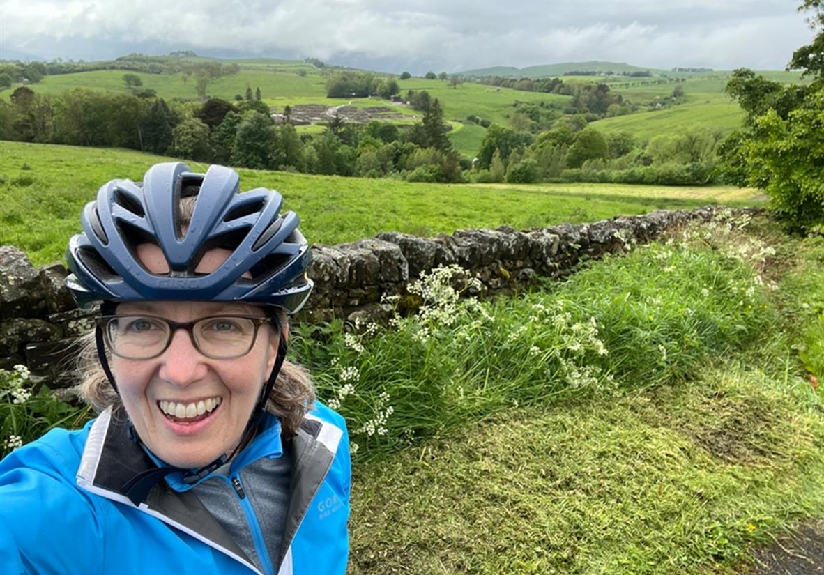 Selfie with Hadrian&apos;s Wall