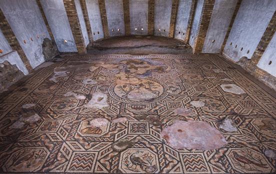 Aquileia Roman ruin frescoes
