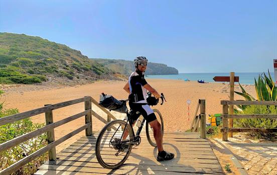 Reaching the sandy beaches along the coast