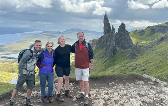 Macs Adventurers at the Old Man of Storr on Skye