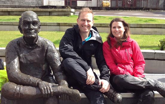 At the finish point in Fort William!