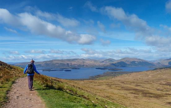 Enjoying the view over Loch Lomond