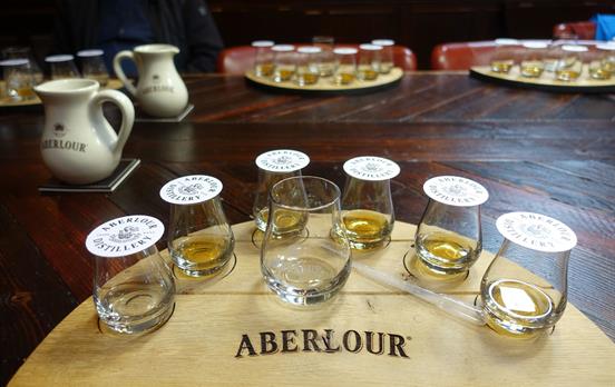 Whisky tasting at Aberlour Distillery
