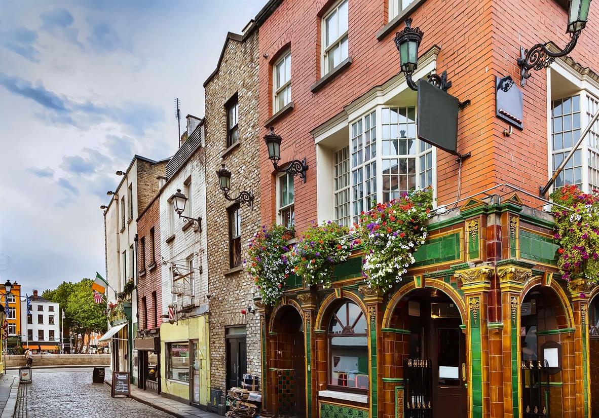 Temple Bar Street in Dublin