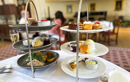 Afternoon tea at the Pump Room in Bath.