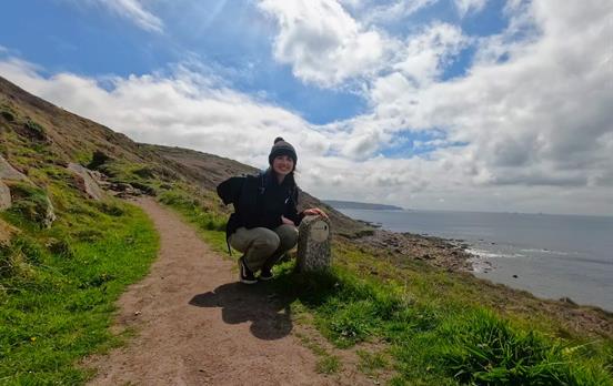 South West Coast Path waymark near Sennen Cove