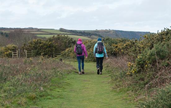 Wanderer zwischen Clovelly und Hartland Quay