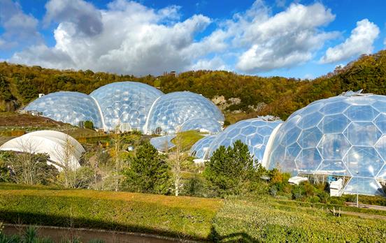 Visit the otherworldly Eden Project in St Austell
